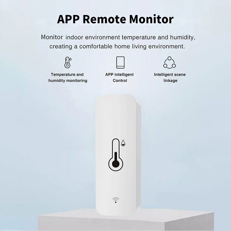 Czujnik wilgotności temperatury Tuya WiFi Zdalny monitor SmartLife do inteligentnego domu z asystentem Google Alexa
