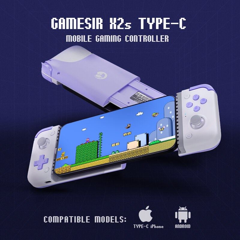 モバイルゲームパッドGamesir-x2s,Androidコントローラー,クラウドビデオゲーム,xboxパス,hallエフェクト用コントローラー