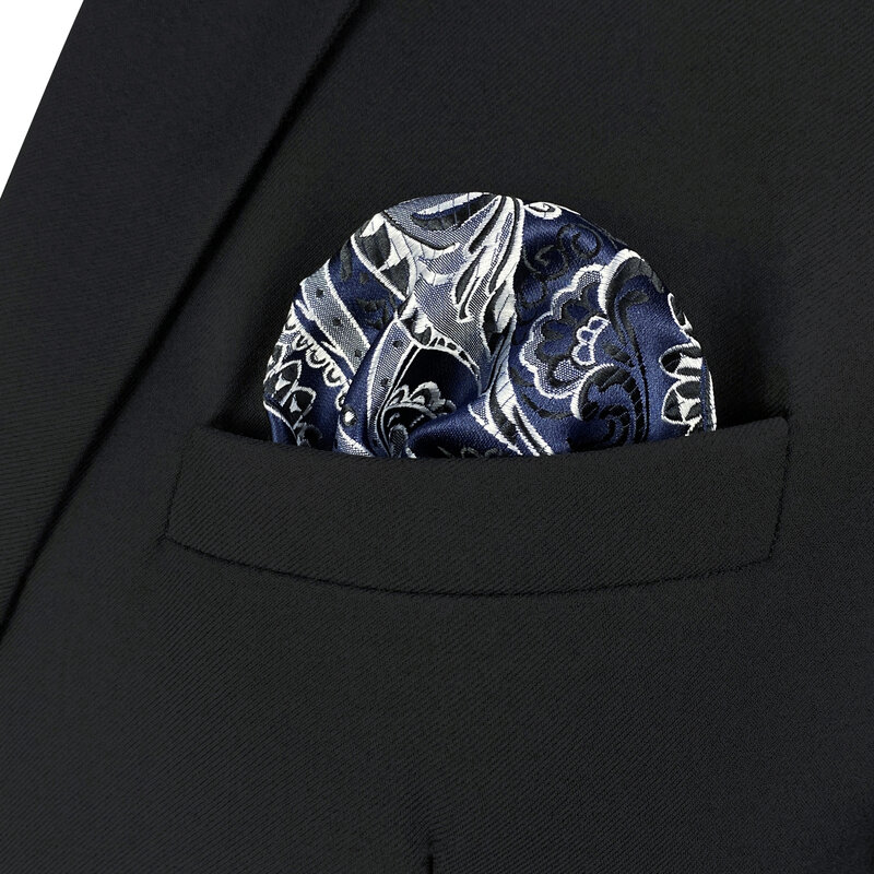 Multicolor Paisley jedwabny gorący męski kieszonkowy kwadrat biznes kolorowa chusteczka duża 12.6 "32cm modny prezent