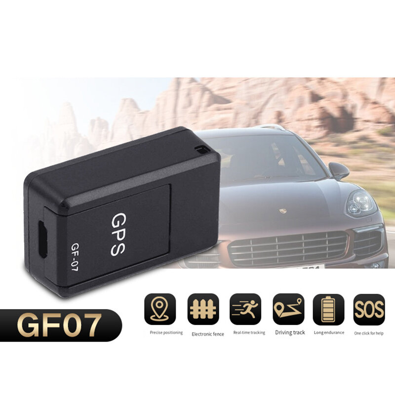 GF 07-Mini traqueur de voiture GPS, suivi en temps réel, anti-vol, localisateur anti-perte, support magnétique de bain, positionneur epiMessage