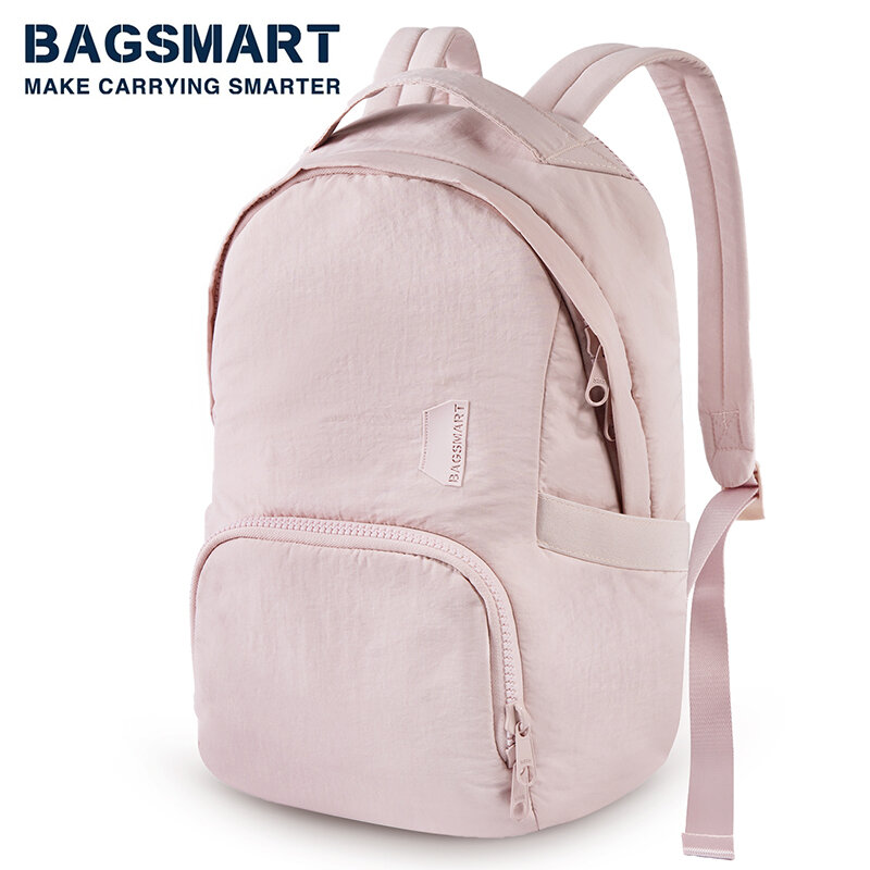 BAGSMART-mochila bonita para mujer, morral antirrobo para ordenador portátil de 13 pulgadas, impermeable, para escuela y universidad