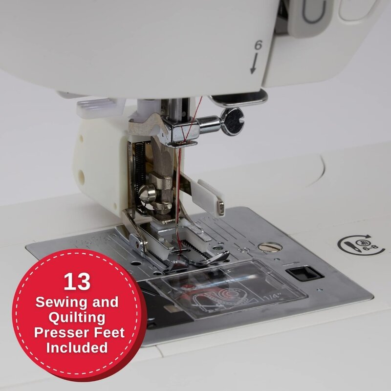 Máquina de costura e Quilting com Kit Acessório, Extension Table, Modo Piloto Automático Eletrônico, 1.172 Aplicações de Ponto, 9960