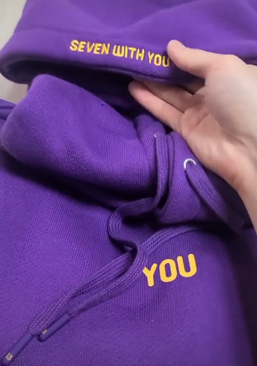 Origineel Ontwerp Jimin Hoodie Bedrukt Zeven Met Jou 13 Je Loopt Nooit Alleen Digitale Vijl Jimin Merchandise Voor Fans Kaart Sweatshirt