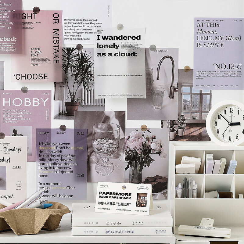 10 sztuk/paczka w życiu angielskie litery dekoracja z krajobrazami papier Diy pamiętnik planer papierowy materiał do scrapbookingu