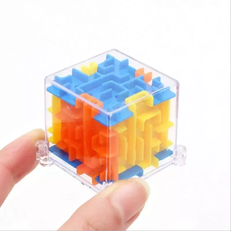 Cube magique labyrinthe 3D, Puzzle Transparent à Six faces, Cube de vitesse, boule roulante, jouets labyrinthe pour enfants, jouets anti-Stress