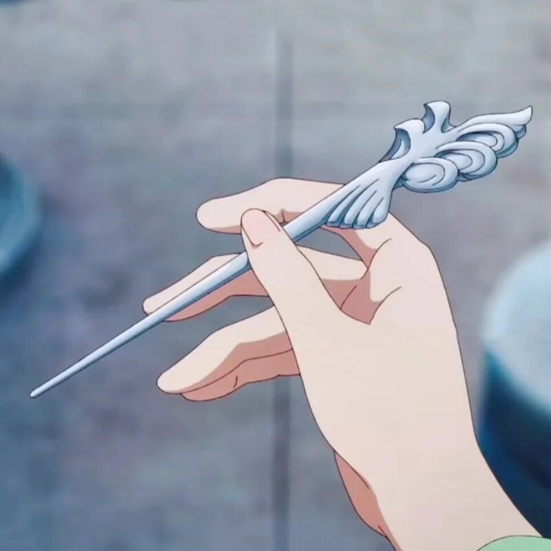 Metalen Anime Maomao Dezelfde Stijl Zilverachtig Premium Haarspeld Exclusief Ontwerp Styling Tools Esthetische Accessoires Dagelijks Gebruik