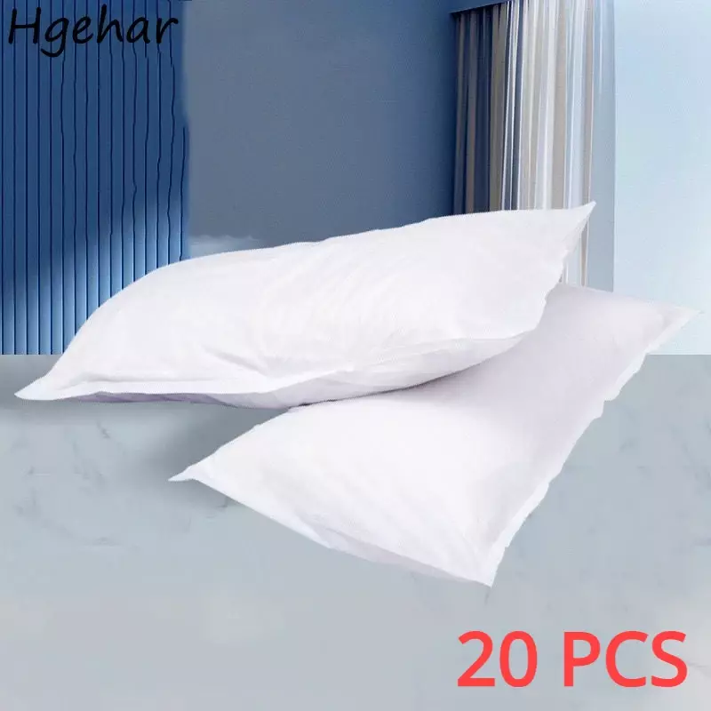 20 Pcs Disposable Pillow Case Household Hotel Travelling Simple Summer Breathable Anti-Mite Comfortable Skin-friendly Portable