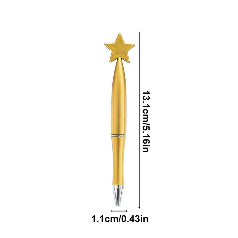 Fantazyjne długopisy Kawaii w kształcie gwiazdy długopis gładki i jasny, uroczy długopis na prezenty urodzinowe i do użytku biurowego