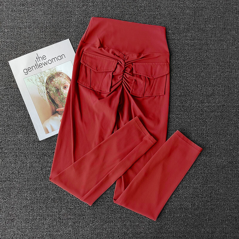 TRY TO BN Pantalones de Yoga deportivos para mujer, mallas elásticas con bolsillo, cintura alta, efecto realce, ropa de entrenamiento para correr y gimnasio