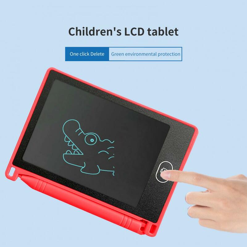 4.4 Cal tablica do pisania LCD wielofunkcyjny kasowalny przenośny jeden klucz przezroczysty podkładka do pisma ręcznego dla dzieci