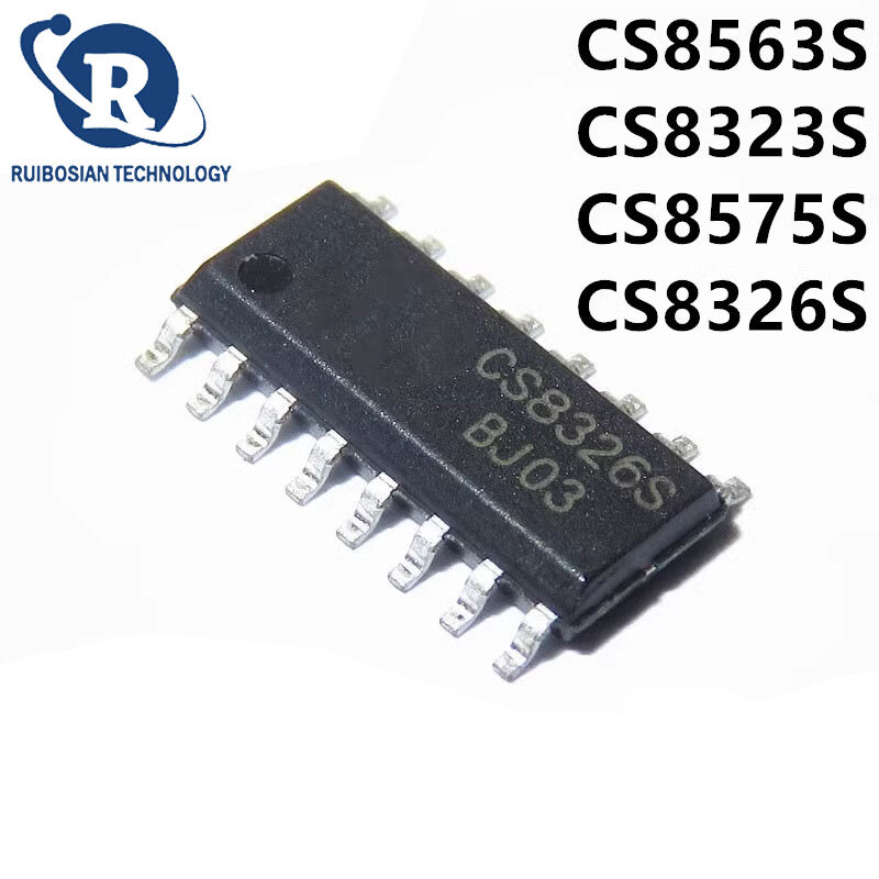 Звуковой чип CS8323S CS8326S CS8563S CS8575S SOP16, оригинальный IC, 5 шт.
