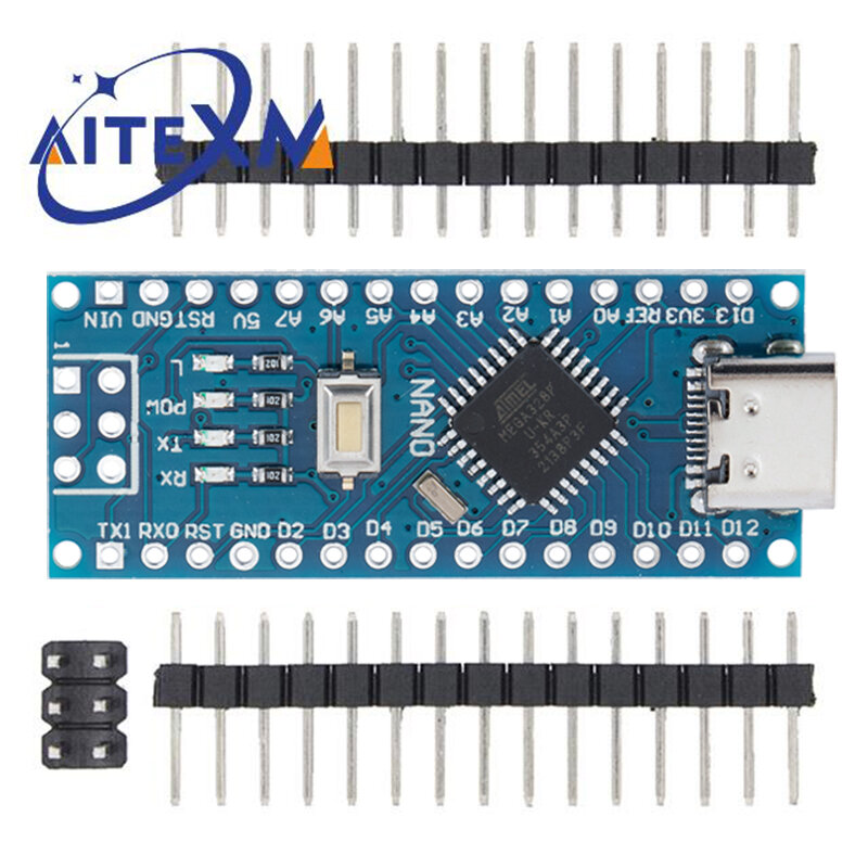 Mini / Type-C / Micro USB Nano 3.0กับ Bootloader Nano สำหรับ Arduino CH340 USB driver 16Mhz ATMEGA328P