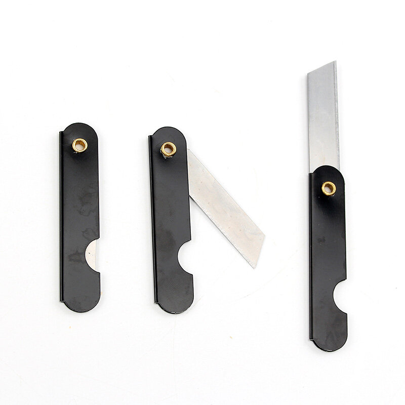 1 PC artykuły biurowe studenci papiernicze nóż artystyczny czarny składany nóż uniwersalny przenośne narzędzie nóż temperówka