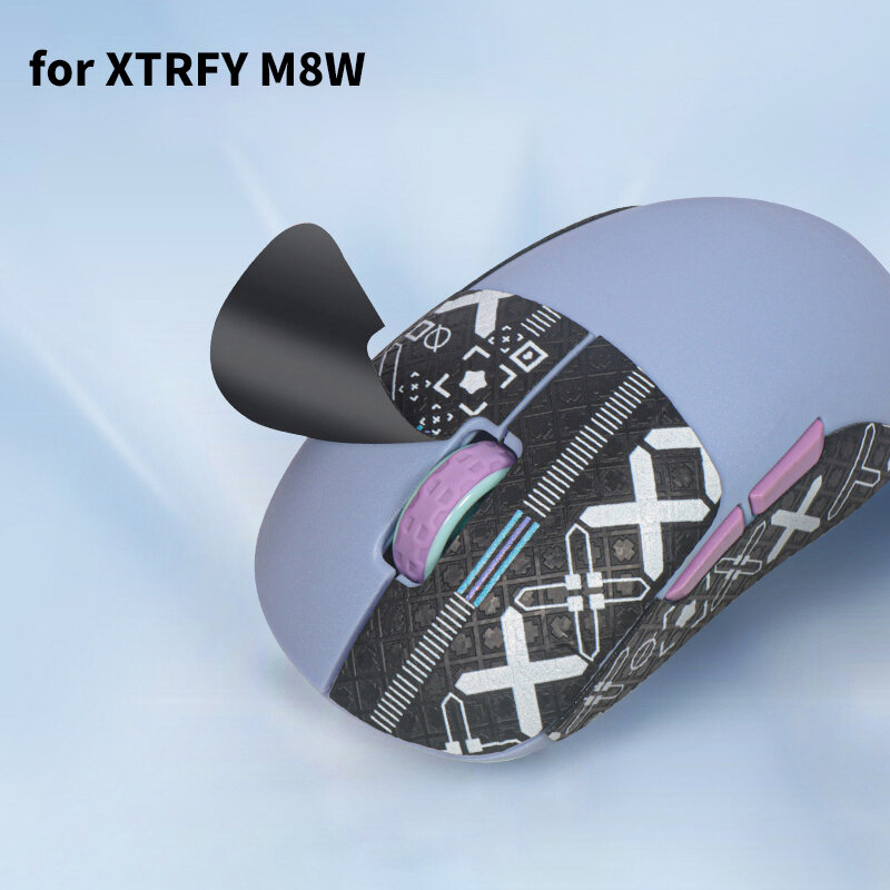 شريط قبضة الماوس لـ Xtrfy M8W ، مانع للإنزلاق ، تزلج يدوي الصنع ، جلد سحلية ، مص العرق ، إكسسوارات الألعاب ، ألعاب الألعاب ، ألعاب الألعاب الإلكترونية
