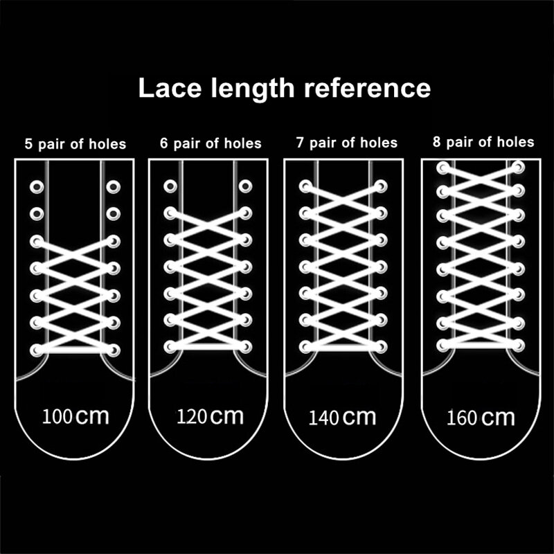 1 Pair High Density Weaving Shoe Laces Round Fine Texture Shoelaces Outdoor Leisure Sneakers Boot Shoelace 100/120/140/160CM
