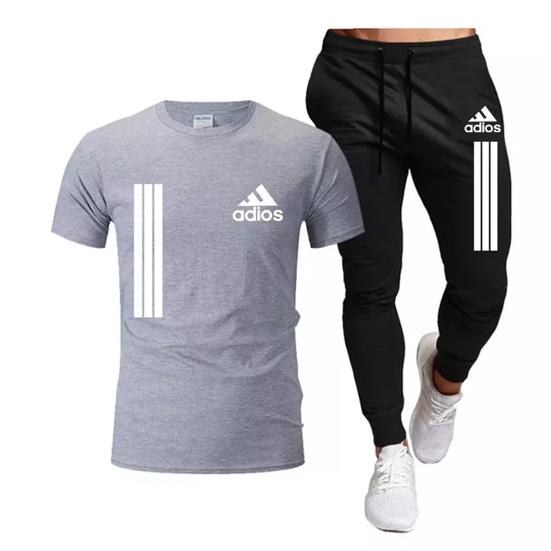 T-shirt à manches courtes et short de sport pour hommes, survêtement coréen, vêtements décontractés pour hommes, ensembles de joggeurs, mode d'été, 2024