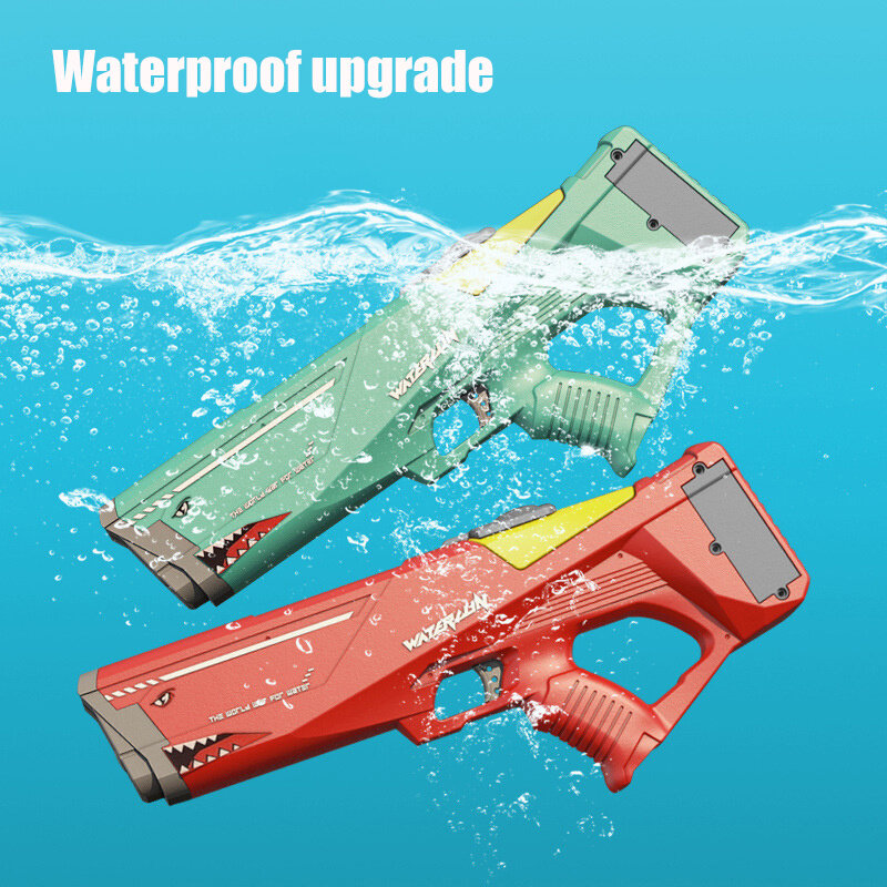 Pistol air untuk dewasa pistol air elektrik otomatis anak-anak permainan pantai luar ruangan kolam mainan musim panas tekanan tinggi kapasitas besar anak