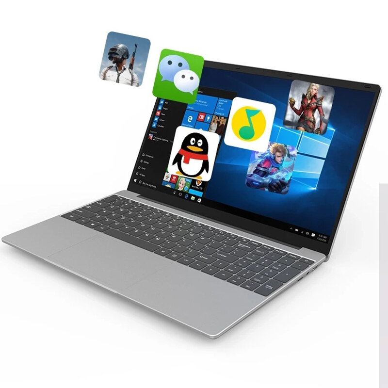 Ultrabook laptop com tela de 15,6 polegadas, n4000 celeron intel, 6 vão ram, ssd 2 também, tela ips, windows 11, 4000mAh, câmera de 0,3MP
