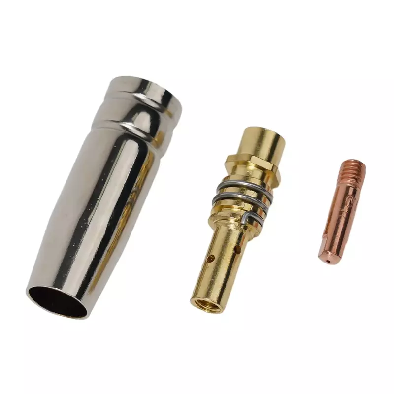 Kit de piezas de boquilla de soldador de 3 piezas, boquillas de Punta conductora 15AK, puntas de contacto para soplete de soldadura MIG de 0,6/0,8/0,9/1,0/1,2mm