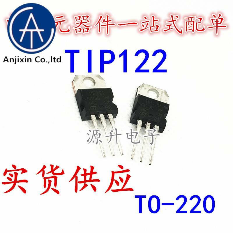 20PCS 100% orginal neue TIP122 Darlington rohr 5A 100V NPN transistor gerade stecker ZU-220