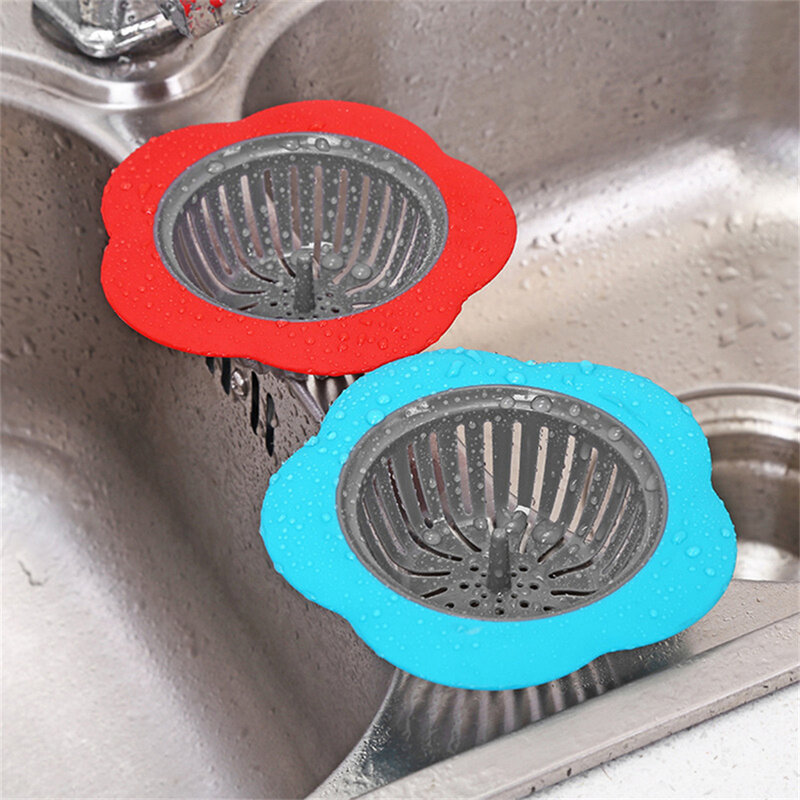 Spüle Sieb Küche Abfluss Waschbecken Kanal Filter Bad Entwässerung Badewanne Haar fänger Falle Küche Sieb Blumen form