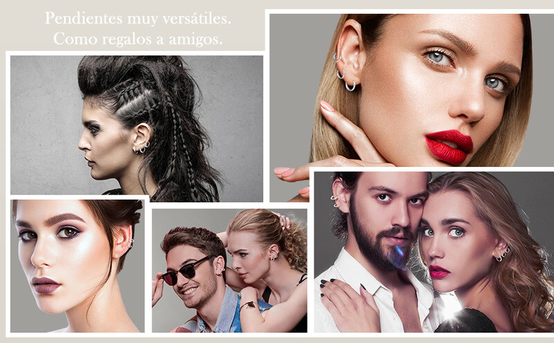 Petites boucles d'oreilles créoles en acier inoxydable pour femmes et hommes, piercing d'oreille cartilage, bijoux simples, nouveau, 2022