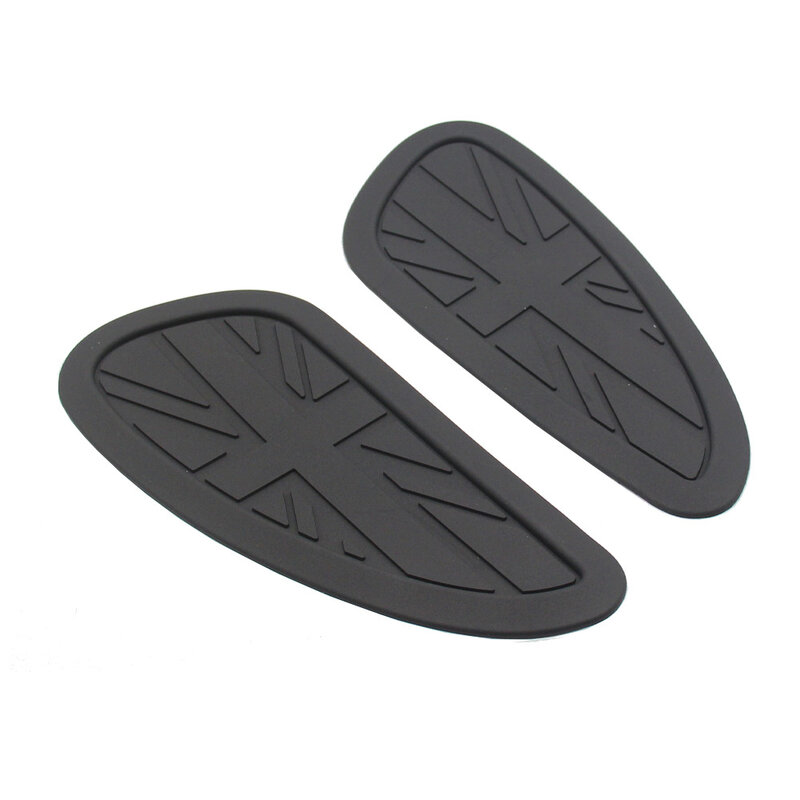 1 Pair Motorcycle Fuel Tank Knee Pad Anti-skid Stickers Rubber Pad Compatible For T100/t120 Bobber1200