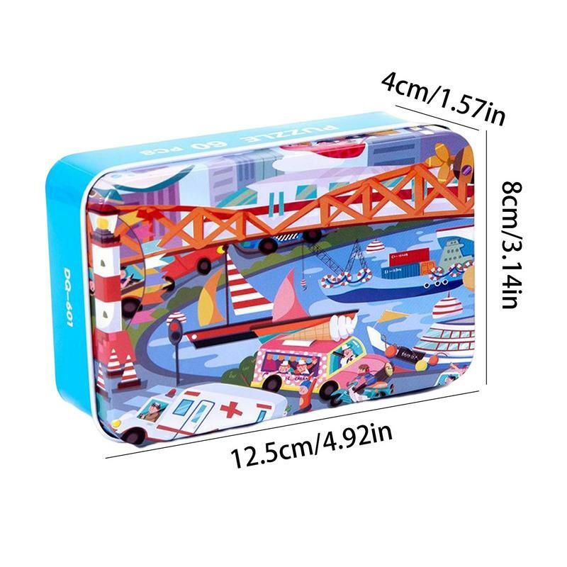 Cartoon Jigsaw Puzzle Developmental Jigsaw Puzzle Kids Toy Enhance Toddler Imagination Puzzle Toy For Children's Room Living