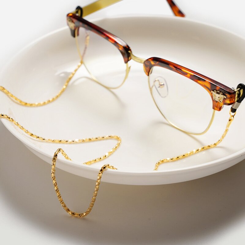 الحد الأدنى الفاخرة مثير سيدة عدم الانزلاق قناع سلسلة النظارة قلادة قلادة الحبل مجوهرات الأزياء للنساء هدية