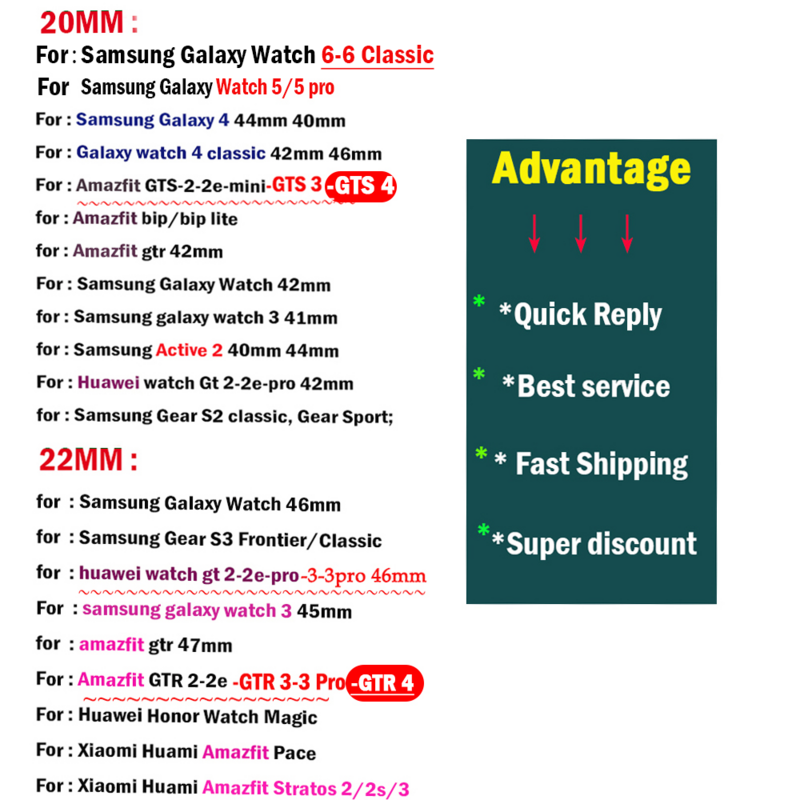 Pulseira de relógio de silicone esportivo para Amazfit Bip, pulseira para GTS 4, GTS2 Mini, GTR, 42mm, 47mm, 20mm, 22mm, GTR4, 3, 2, 2e, 20mm