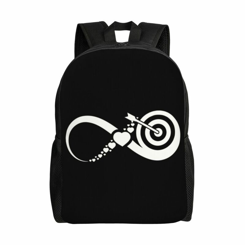 女の子のためのダーツボードのバックパック男の子の狭いarcheryターゲットダーツボードの学校の大学の旅行バッグのブックバッグは16インチのラップトップバッグに適合します