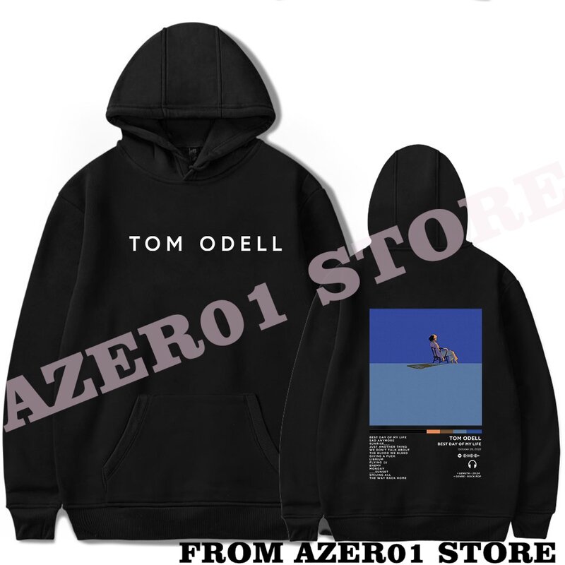 Tom Odell Merch Best Day Of My Life Logo Hoodies Winter Men/Women Hooded Sweet Streetwear Long Sleeve Sweatshirt