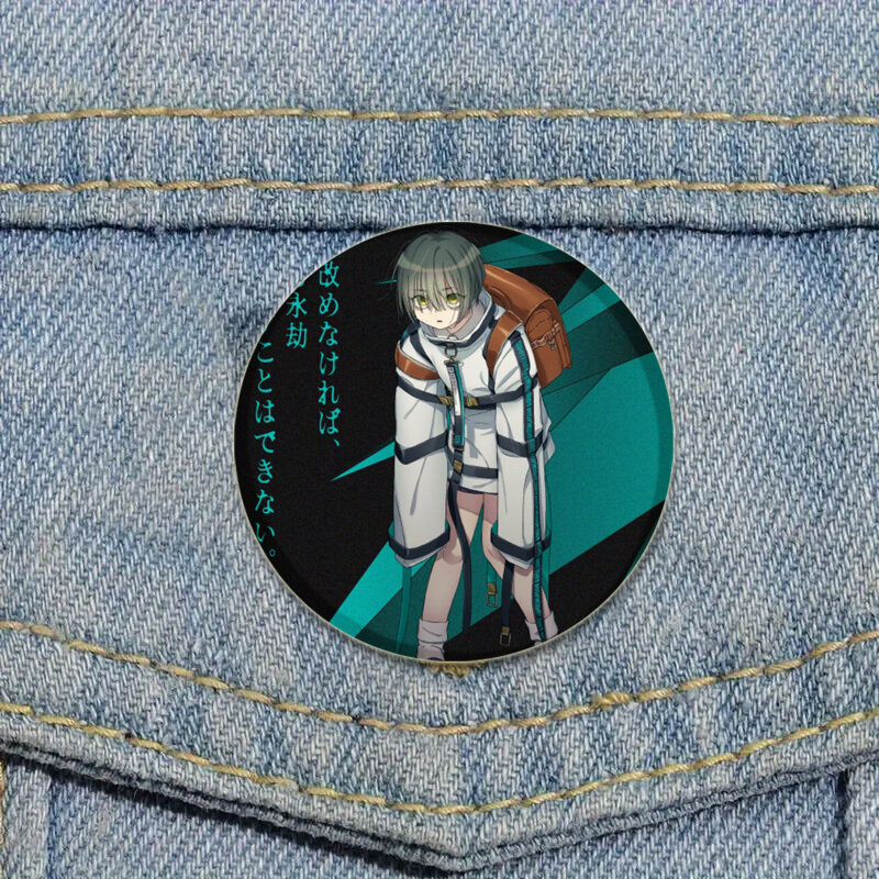 32/44/58mm Milgram Brooch Haruka Yuno Cosplay Badges Enamel Pins for Backpack Clothes Fashion Jewelry Accessories Gift
