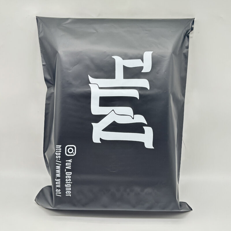 Benutzer definierte Logo schwarz Mailer Postversand Mailer für Schal Kuriert asche klein mittel groß schwarz recyceln Postversand Taschen