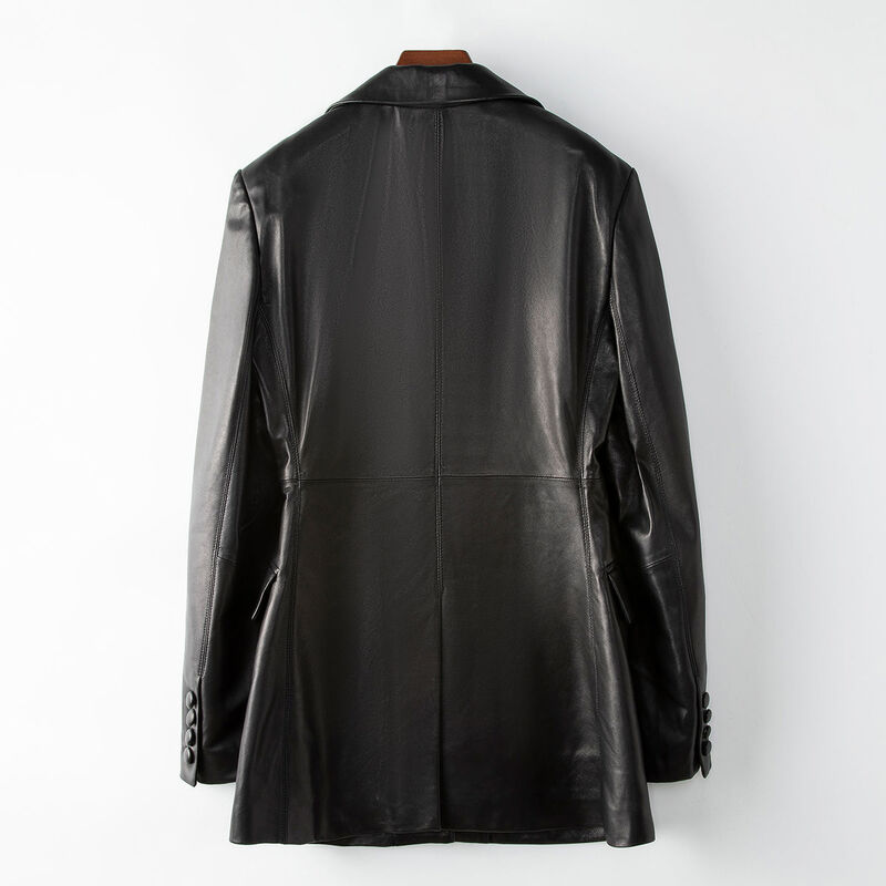 A small amount of clothing, Haining 100% sheepskin women's leather jacket, new slim fit leather jacket for spring 2024