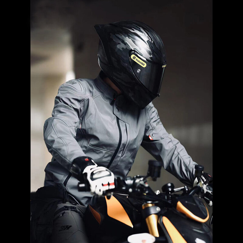 Modne wodoodporne ciepłe przekładnia motocyklowa bezpieczeństwa Unisex strój wyścigowy jazda motocyklem kurtki