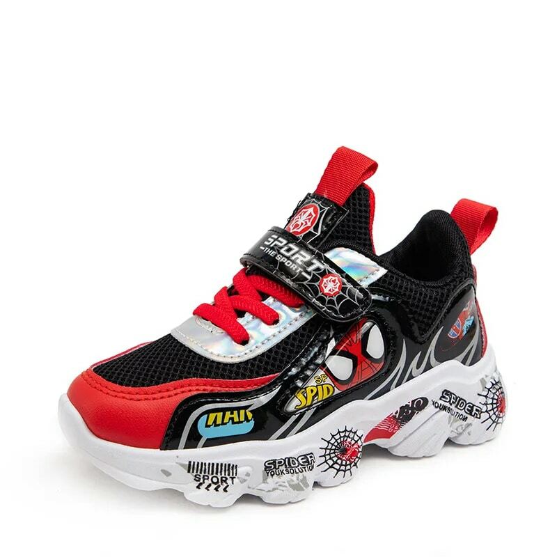 Disney Children's Casual Shoes Cartoon Sneakers fashion Boys' Running Shoes Soft Soles Students' Basketball Sport Blue Shoes