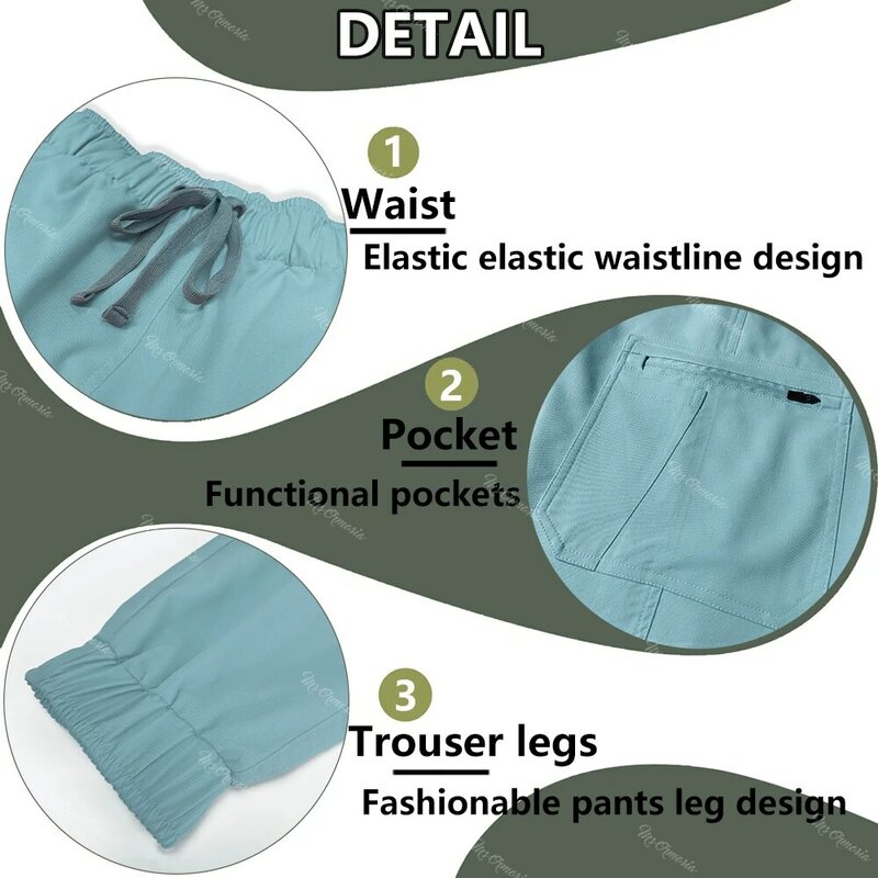 Oversized Uniform Doctor Nurse Medical Uniforms Scrub Jogger Set Hospital Accessories Operating Room Surgical Suits Workwear New