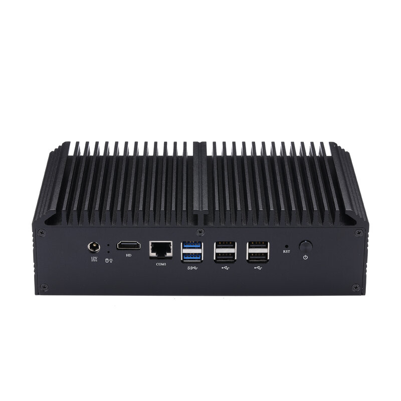 Kostenloser Versand qotom x86 Mini-Computer-Router mit 8 Gigabit LAN, Core i3 i5 i7 Gateway Home Router, q300ge lüfter los