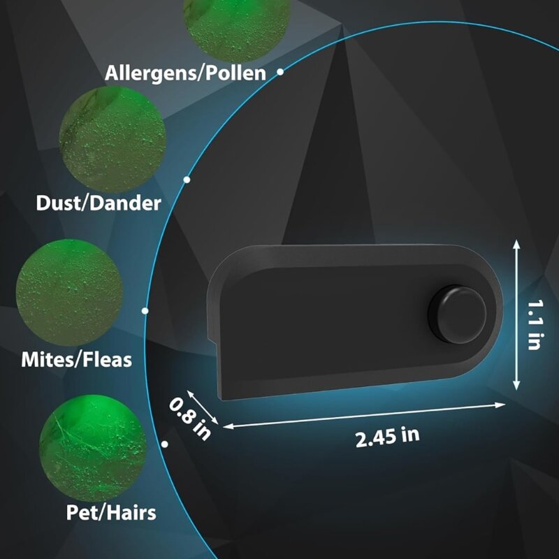 Material plástico multifuncional detección del polvo del claro lámpara LED exhibición del polvo