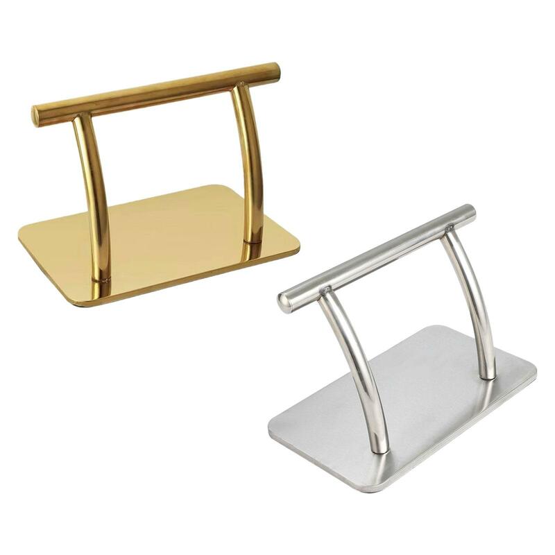 Stainless Steel Foot Rest Stand Barber Chair Parts Accessory Barbers Equipment Barber Chair Foot Rest for Shampoo Hairdresser