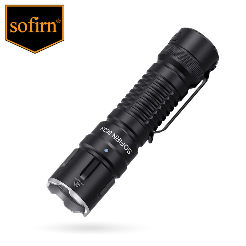 Sofirn sc33 LED-Taschenlampe 5200lm leistungs starke 70,3 Typ C wiederauf ladbare Taschenlampe E-Switch Außen leuchte xhp1.5hi 4700-5300k