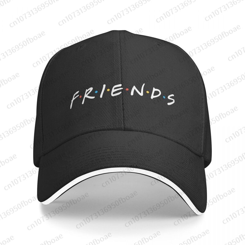 Topi bisbol Logo teman pria dan wanita, topi olahraga luar ruangan dapat disesuaikan, topi Sandwich Hip Hop