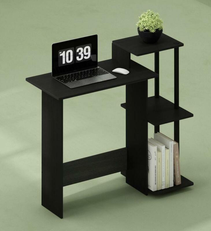 Simplistic Study Table, Espresso,Cheap Furniture