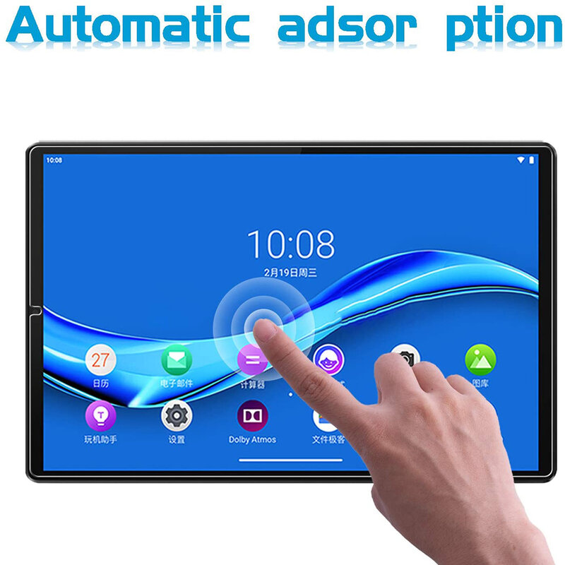 2Pcs Tablet Tempered Glass Screen Protector Cover for Lenovo TAB M10 Plus TB-X606F/TB-X606X 10.3 Inch Full Coverage Screen