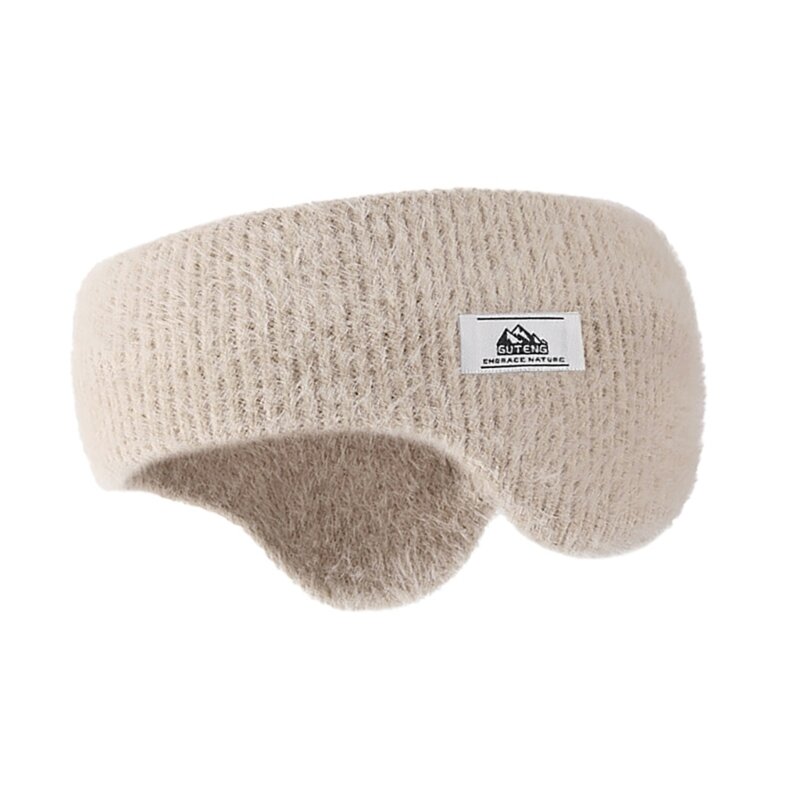 Engrossar bandana peludo pelúcia earmuffs para mulheres e crianças orelha mais quente bandana para o inverno presentes