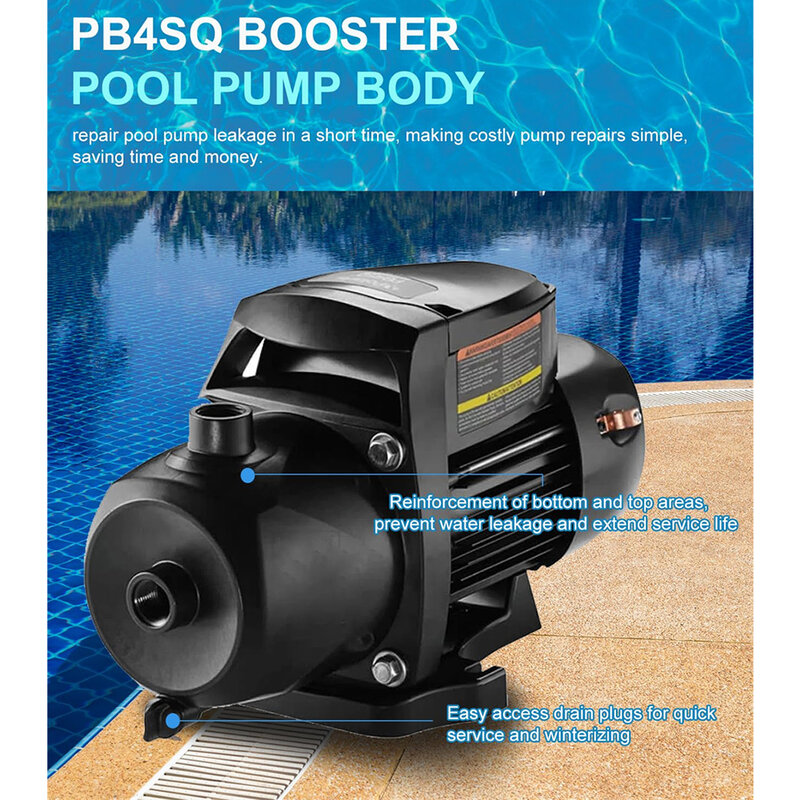 Sostituzione del corpo della pompa della piscina ANX R0723100 adatta per Zodiac e Polaris PB4SQ pompa Booster parte dell'alloggiamento accessori esterni della piscina