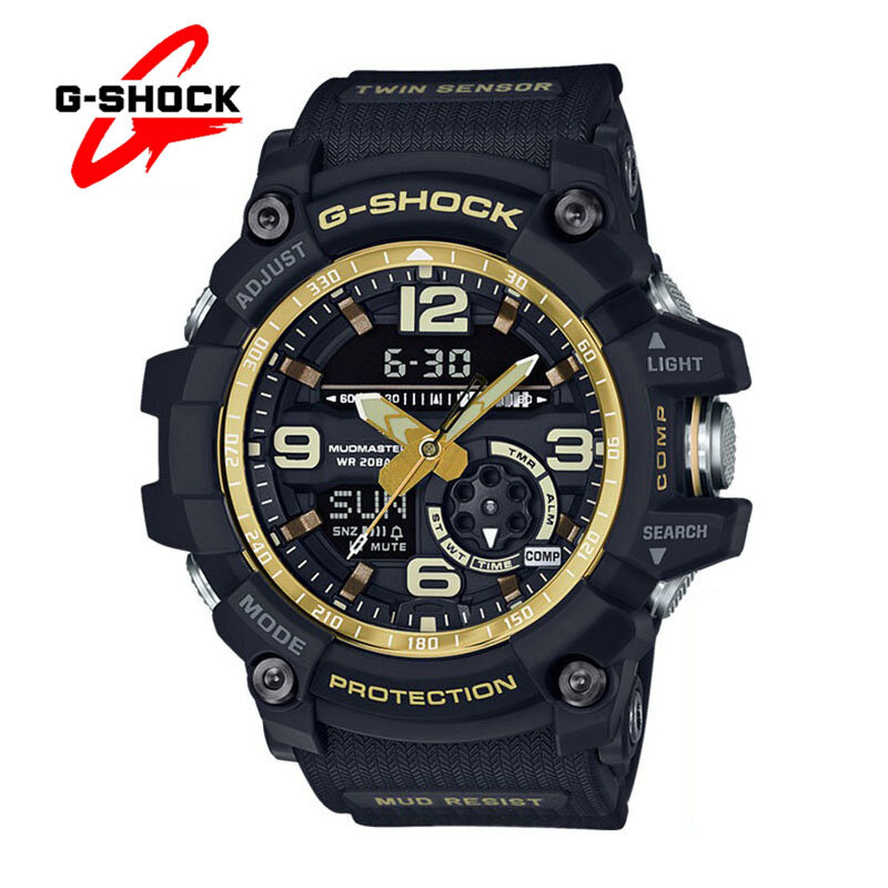 Мужские часы G-SHOCK серии GG1000, модные повседневные многофункциональные уличные спортивные противоударные светодиодные циферблаты, кварцевые часы с двойным дисплеем