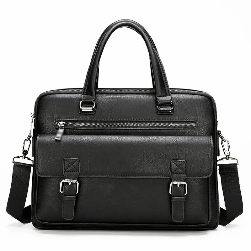 2024 borsa da lavoro da uomo borsa da lavoro di alta qualità di marca famosa borsa a tracolla in pelle PU borsa da ufficio borsa per Laptop da 14 pollici