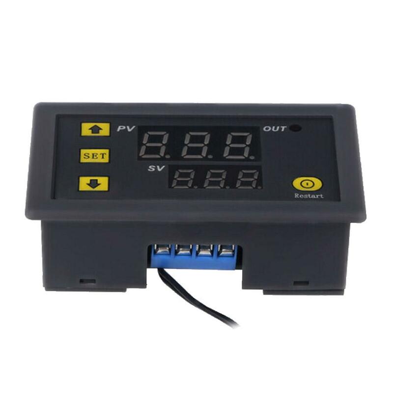 W3230 12V 24V AC110-220V Probe Line 20A Digital Temperature Control LED Display Thermostat With Heat/Cooling Control Instrument